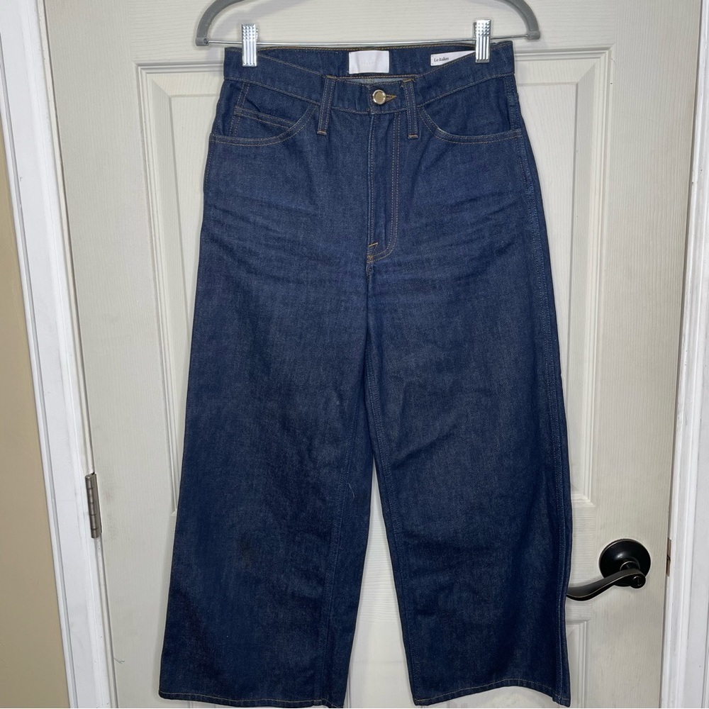 FRAME Denim Womens Le Italien Wide Crop Jeans Sz 25